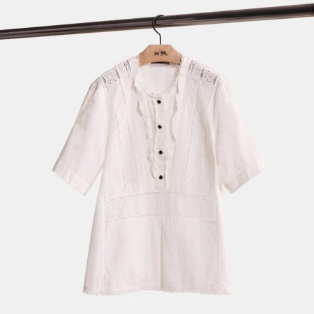 Coach Restored Broderie Anglaise Top - Preorder — Cream