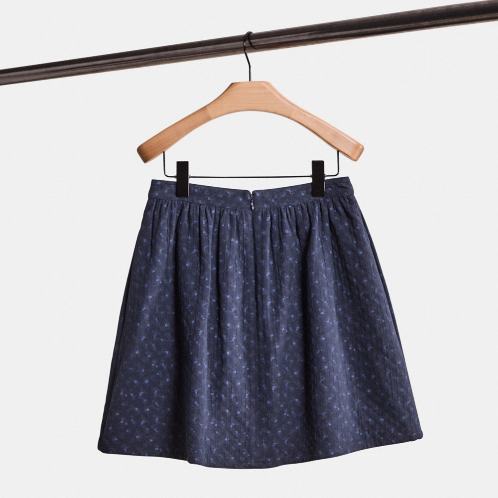 Coach Restored Mini Quilted Skirt In Organic Cotton - Preorder
