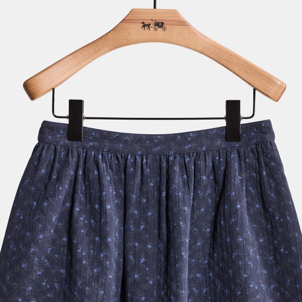 Coach Restored Mini Quilted Skirt In Organic Cotton - Preorder