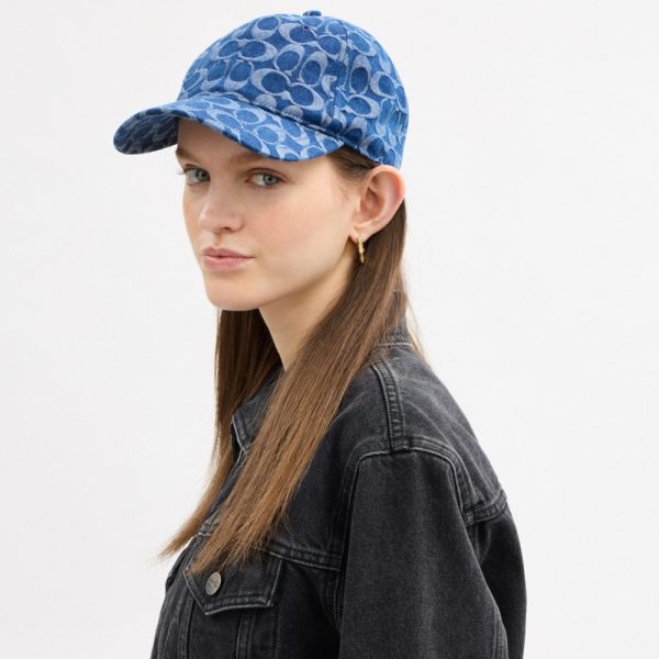 Coach Outlet Signature Denim Baseball Hat - Preorder