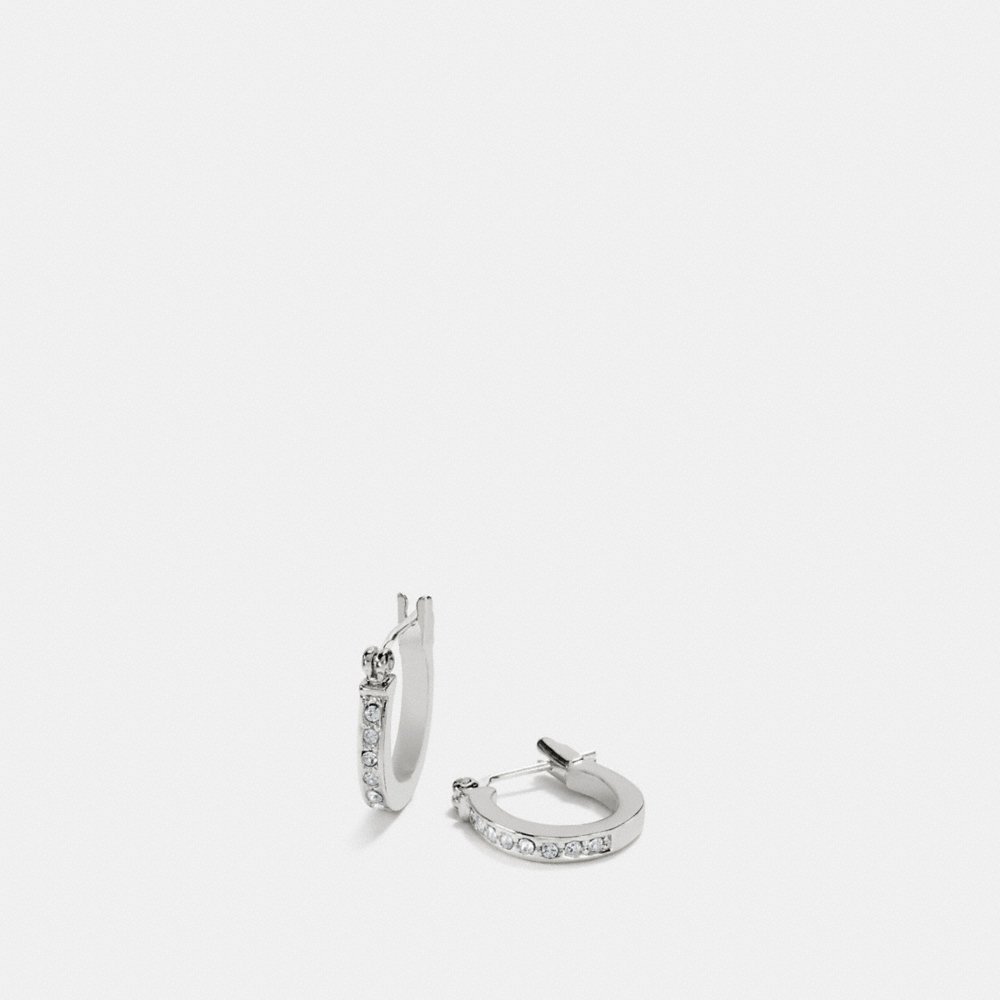 Coach Outlet Pavé Signature Huggie Earrings - Preorder