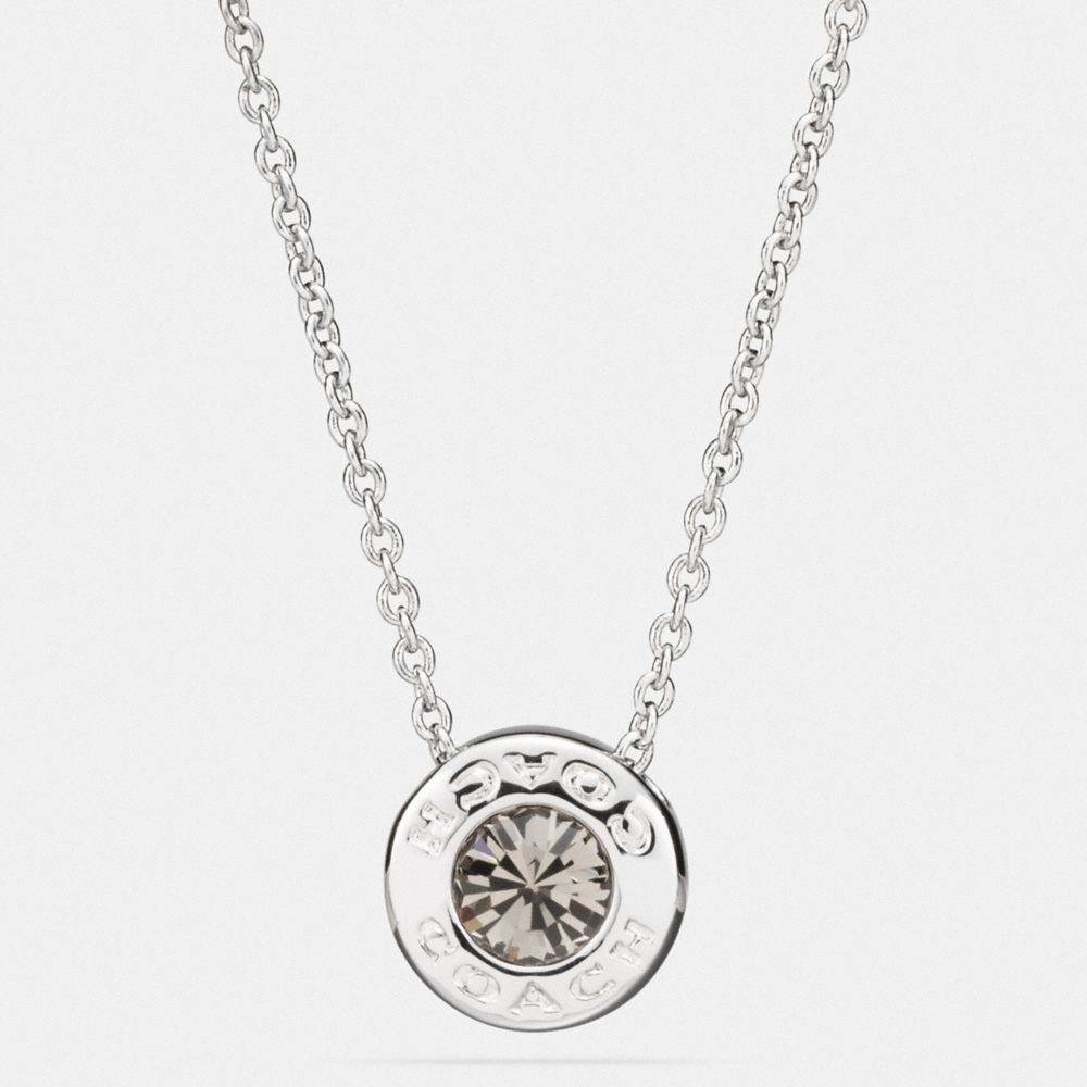 Coach Outlet Open Circle Stone Necklace - Preorder