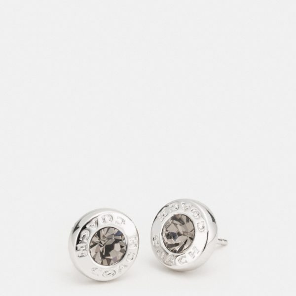 Coach Outlet Open Circle Stone Stud Earrings - Preorder