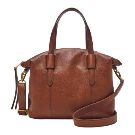 Fossil Skylar Satchel - Preorder — Brown