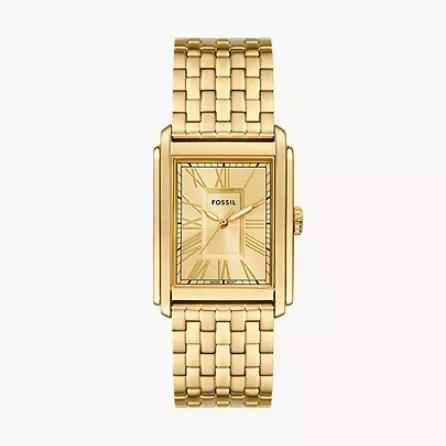 Fossil Carlie ES5440 gold-tone stainless steel 28mm watch