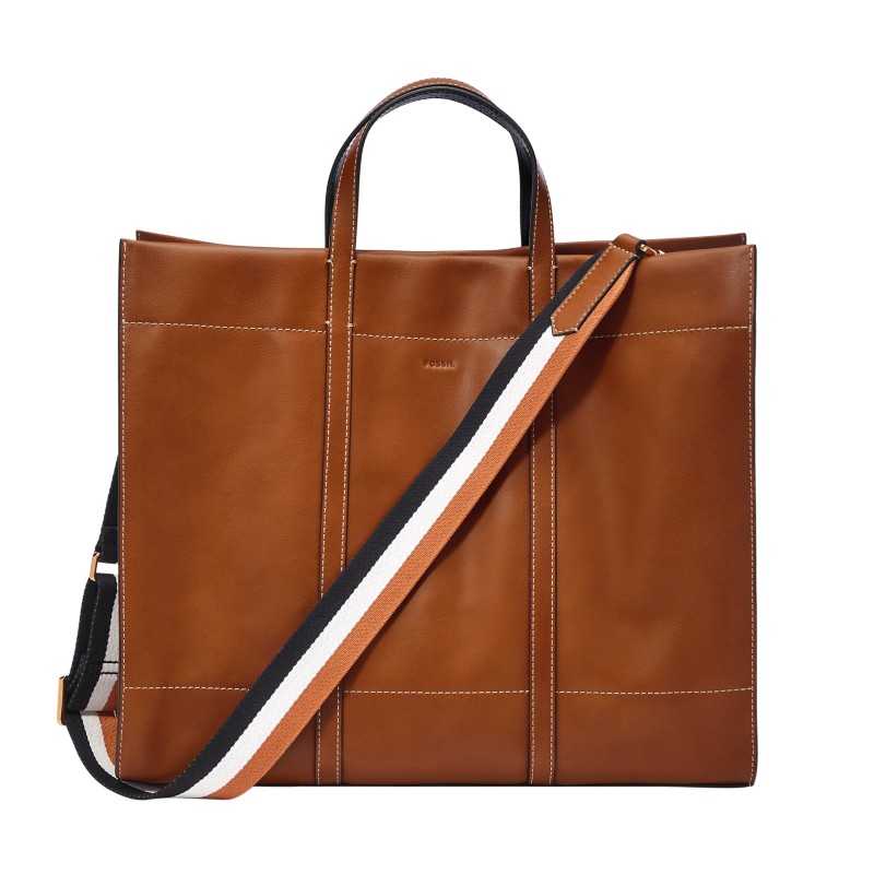 Fossil Carmen Tote ZB7890213 brown leather October 2026