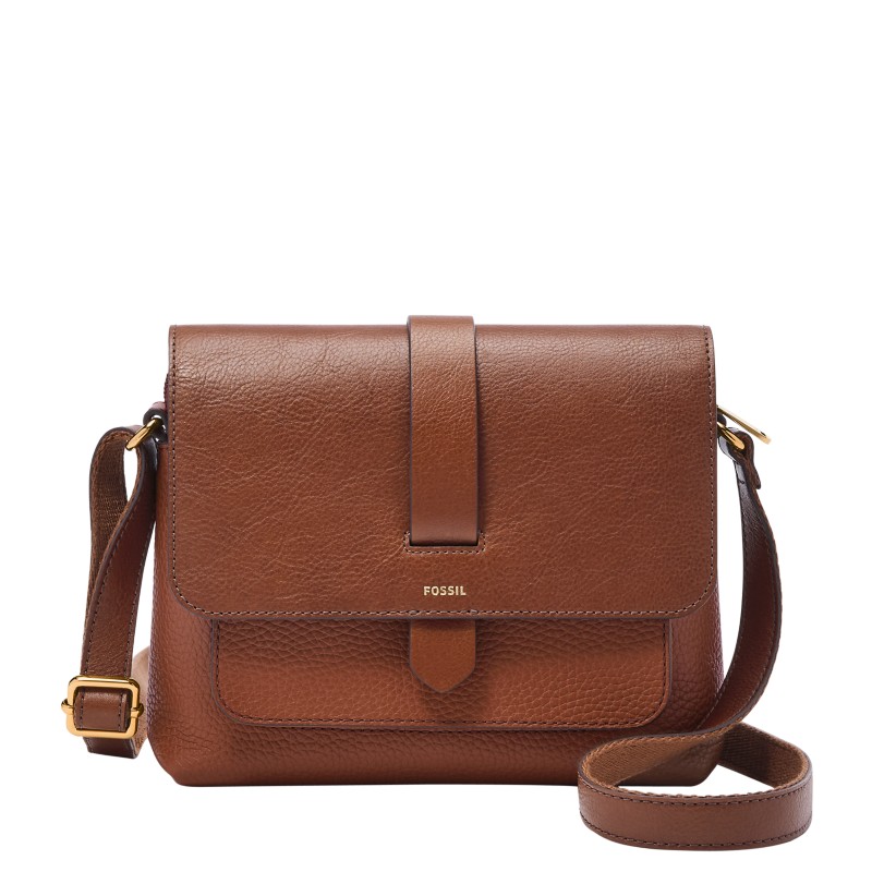 Fossil Kinley Leather Small Crossbody ZB7878200 brown neutral colourblock October 2026