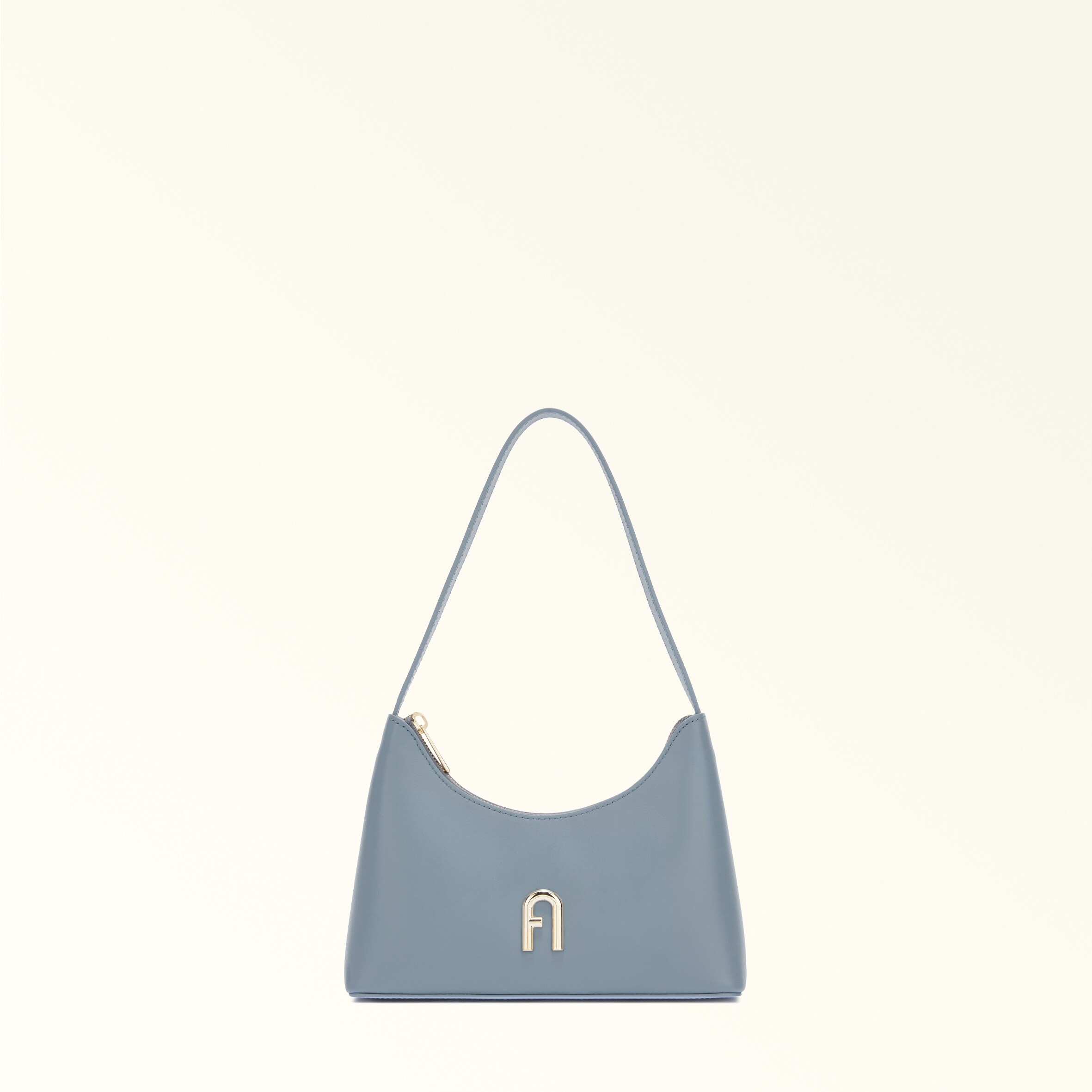 Furla Lynette Shoulder Bag M Cobalto Blue suede 2026