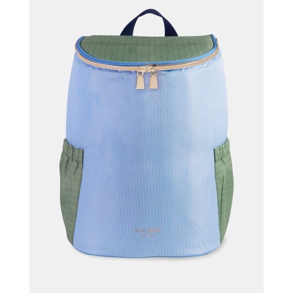 Kate Spade Petite Stripe Backpack Cooler Blue - Preorder