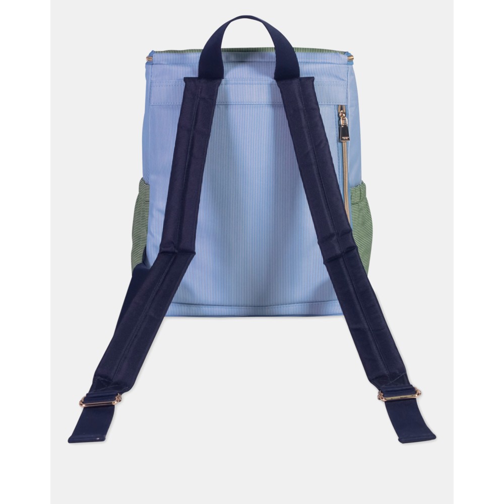 Kate Spade Petite Stripe Backpack Cooler Blue - Preorder