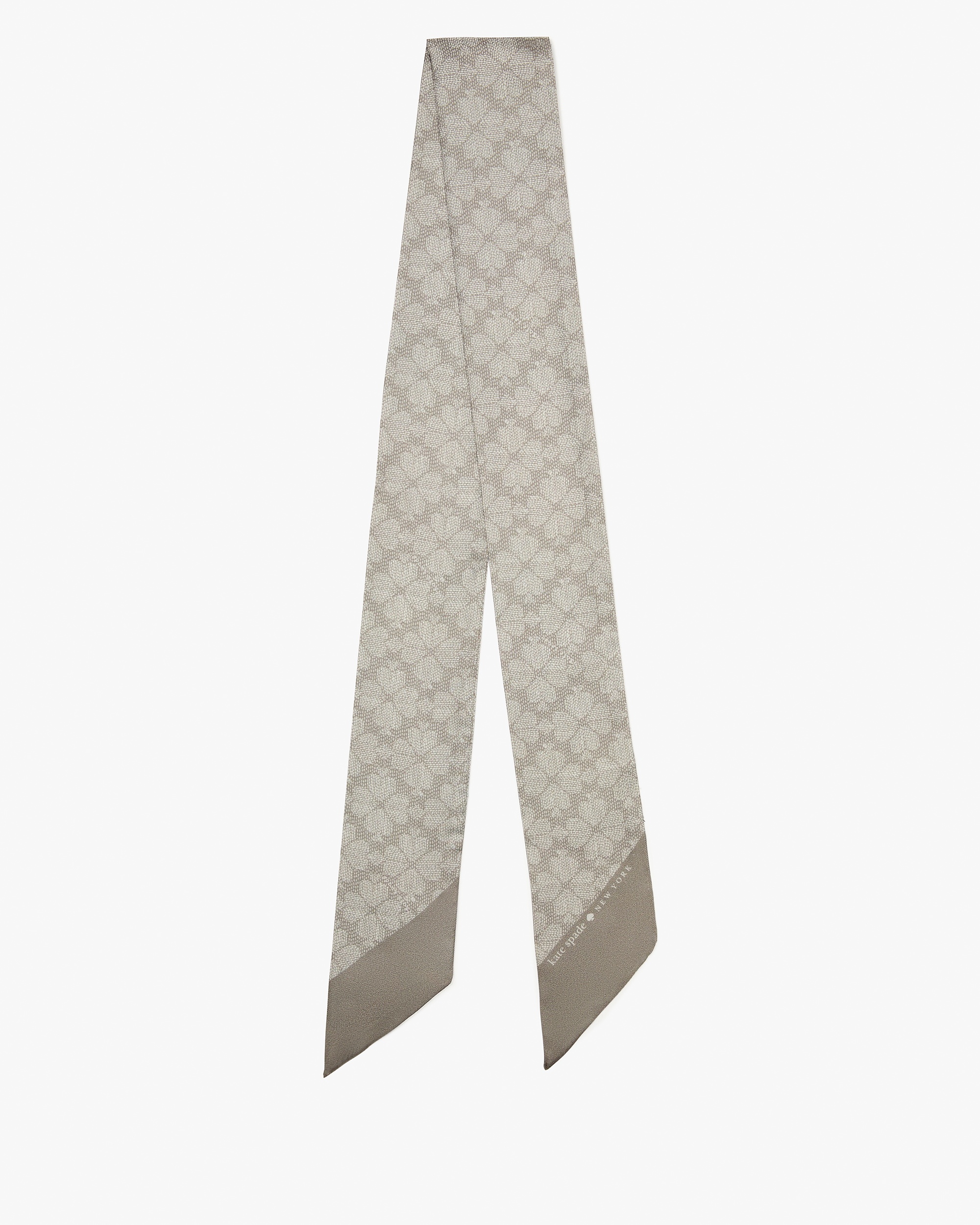 Kate Spade Outlet Textured Spade Flower Skinny Scarf - Preorder