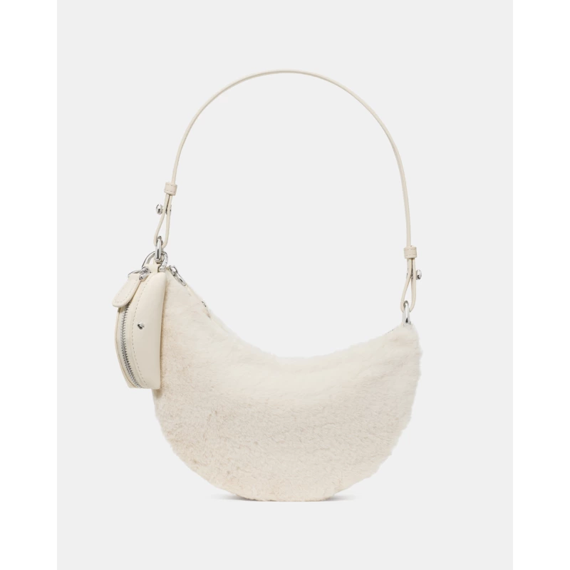 Kate Spade Duo Faux Fur Mini Shoulder Bag KP939 Cashew Milk cream faux fur 2026