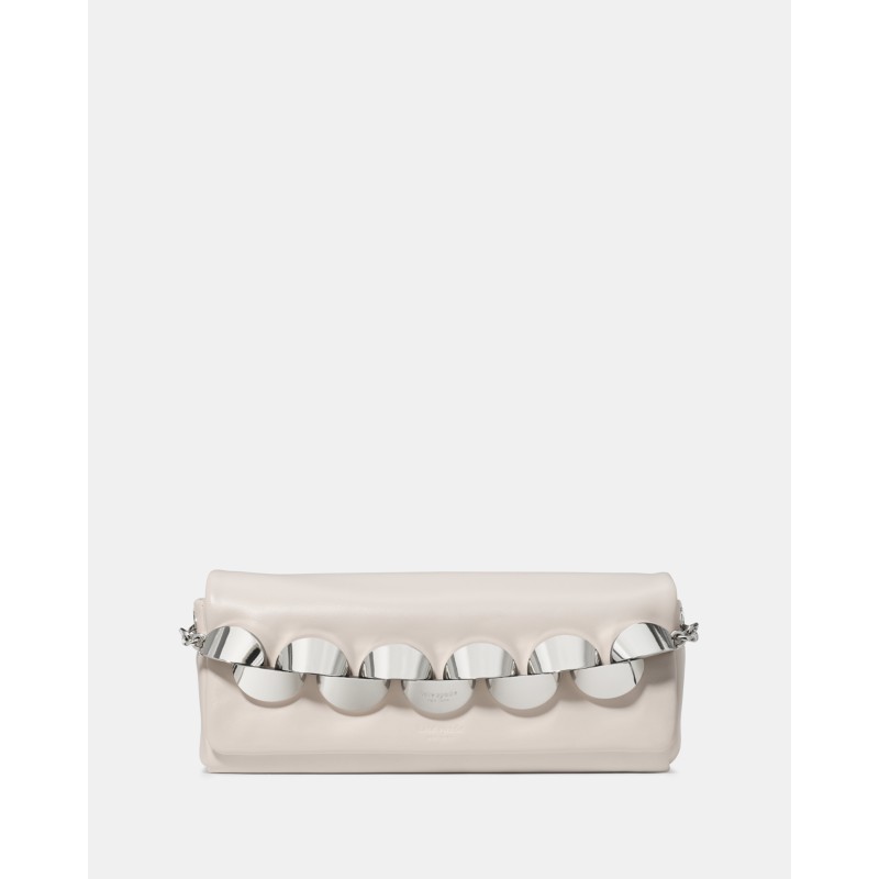 Kate Spade Remi Chain Leather Clutch Bag KP453 Black smooth leather silver chain 2026