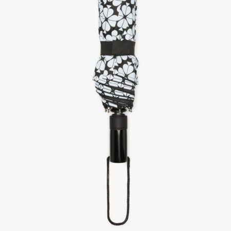 Kate Spade Outlet Spade Flower Travel Umbrella - Preorder — Black
