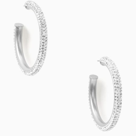 Kate Spade Outlet Razzle Dazzle Hoops - Preorder — Clear/Silver