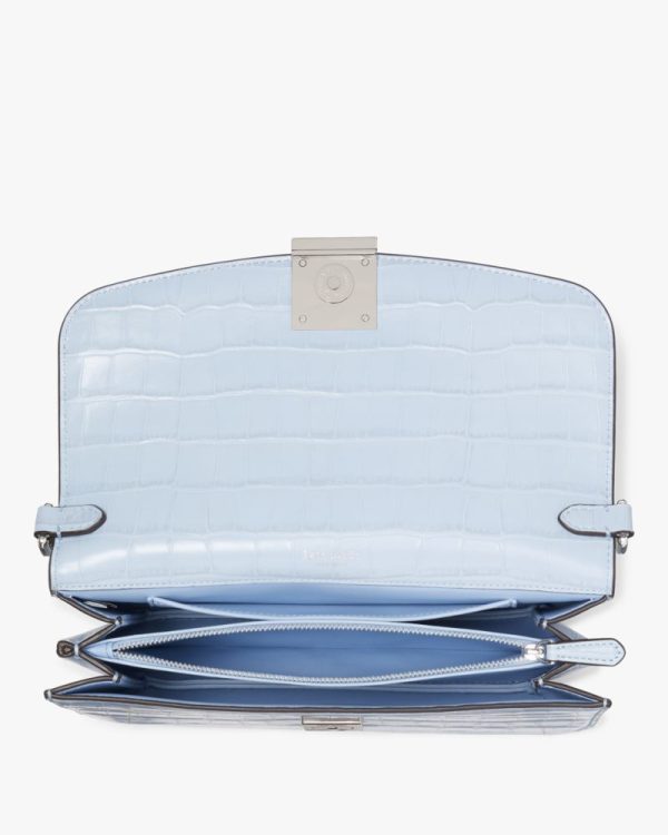 Kate Spade Outlet Dakota Croc-embossed Medium Convertible Shoulder Bag - Preorder