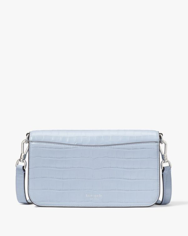 Kate Spade Outlet Dakota Croc-embossed Medium Convertible Shoulder Bag - Preorder