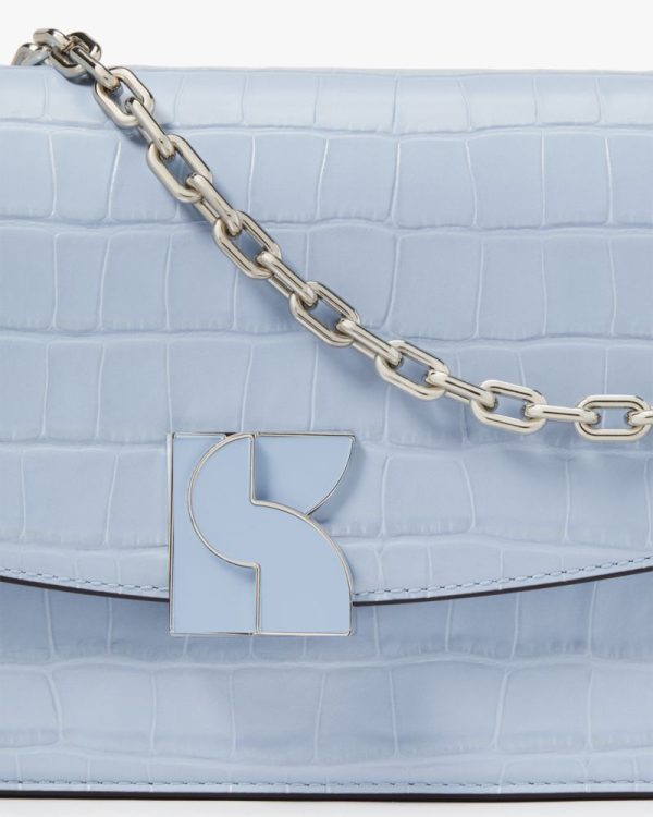 Kate Spade Outlet Dakota Croc-embossed Medium Convertible Shoulder Bag - Preorder