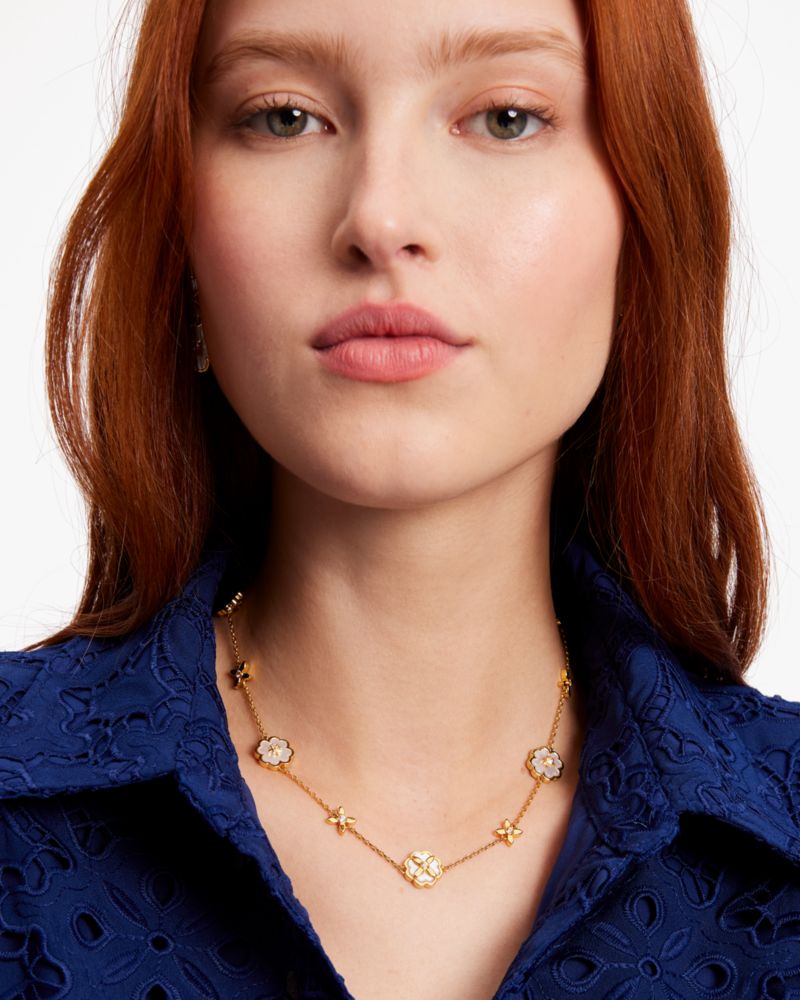 Kate Spade Outlet Heritage Bloom Scatter Necklace - Preorder