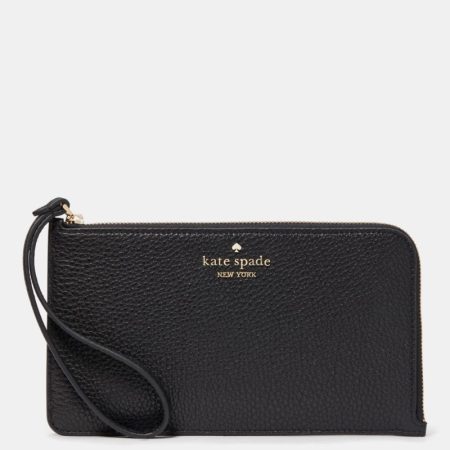 Kate Spade Outlet Lucy Wristlet - Preorder — Black