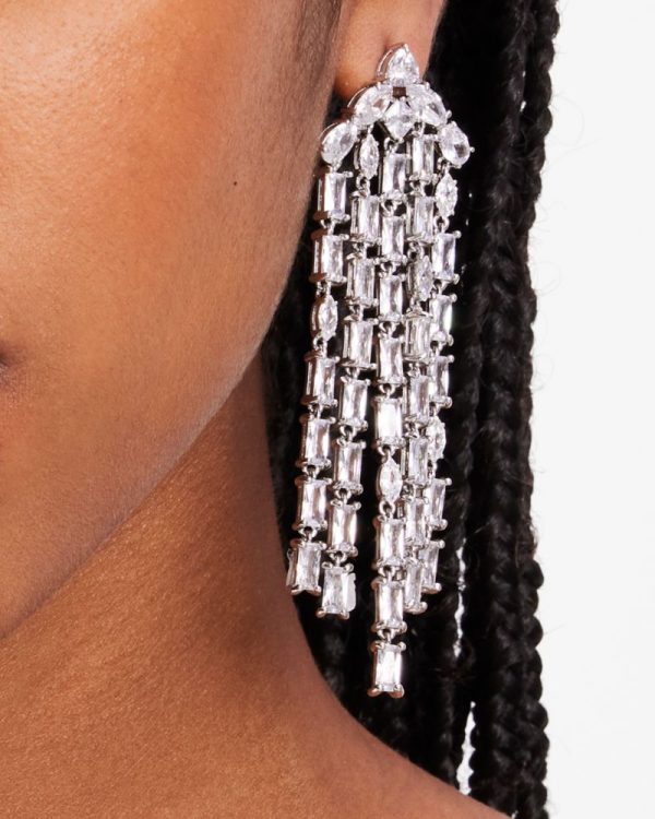 Kate Spade Outlet Showtime Fringe Statement Earrings - Preorder