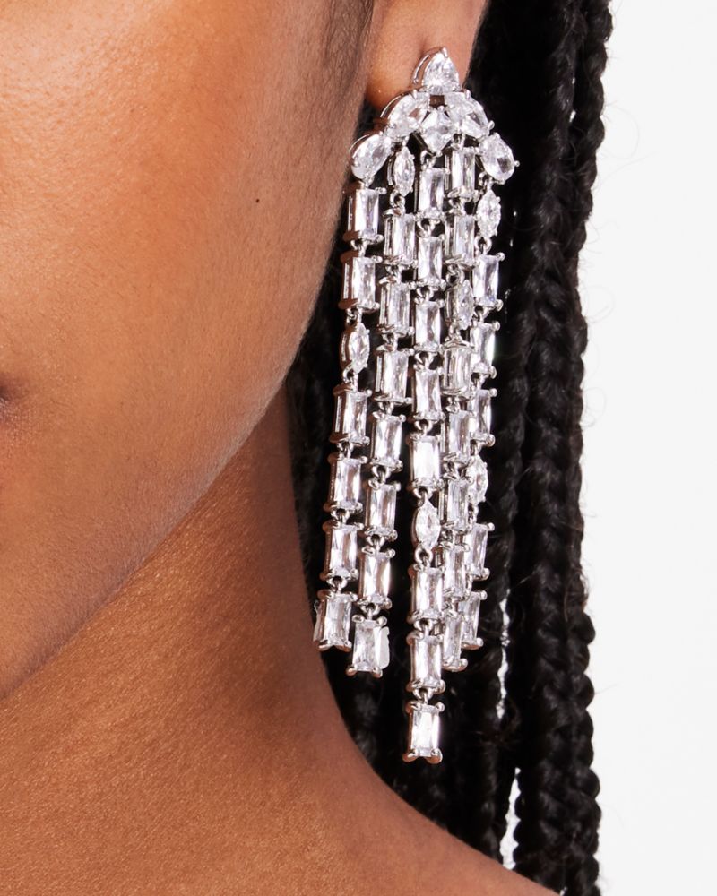 Kate Spade Outlet Showtime Fringe Statement Earrings - Preorder