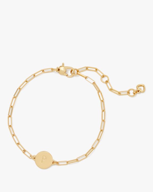Kate Spade Outlet Initial P Chain Bracelet - Preorder