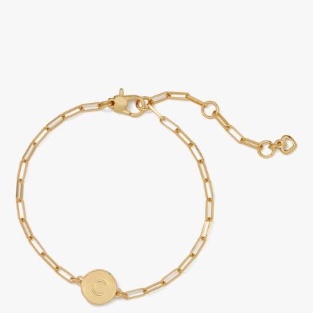 Kate Spade Outlet Initial C Chain Bracelet - Preorder — Gold