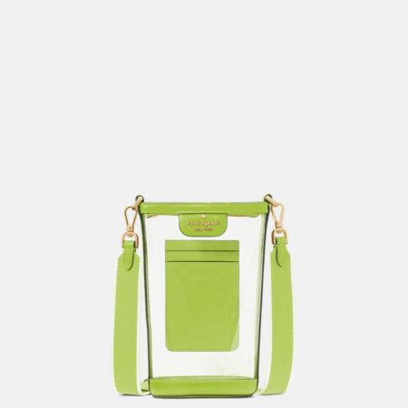 Kate Spade Outlet Clare Clear Phone Crossbody - Preorder — Grasshopper Green