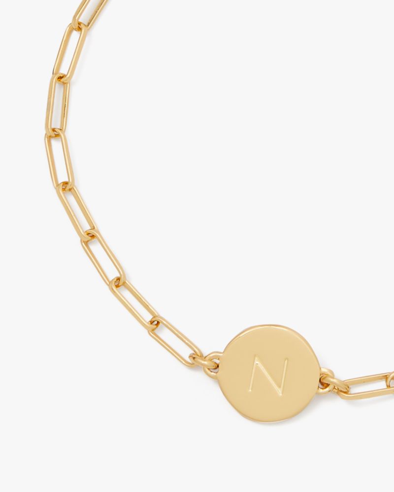 Kate Spade Outlet Initial N Chain Bracelet - Preorder
