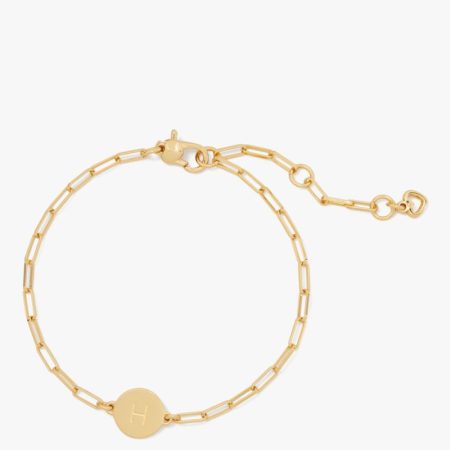 Kate Spade Outlet Initial H Chain Bracelet - Preorder — Gold