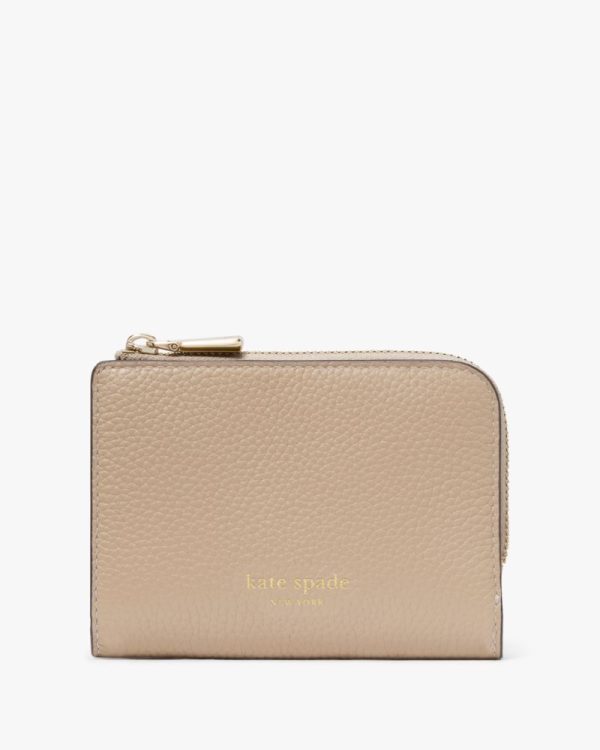 Kate Spade Outlet Ava Colorblocked Pebbled Leather Zip Bifold Wallet - Preorder
