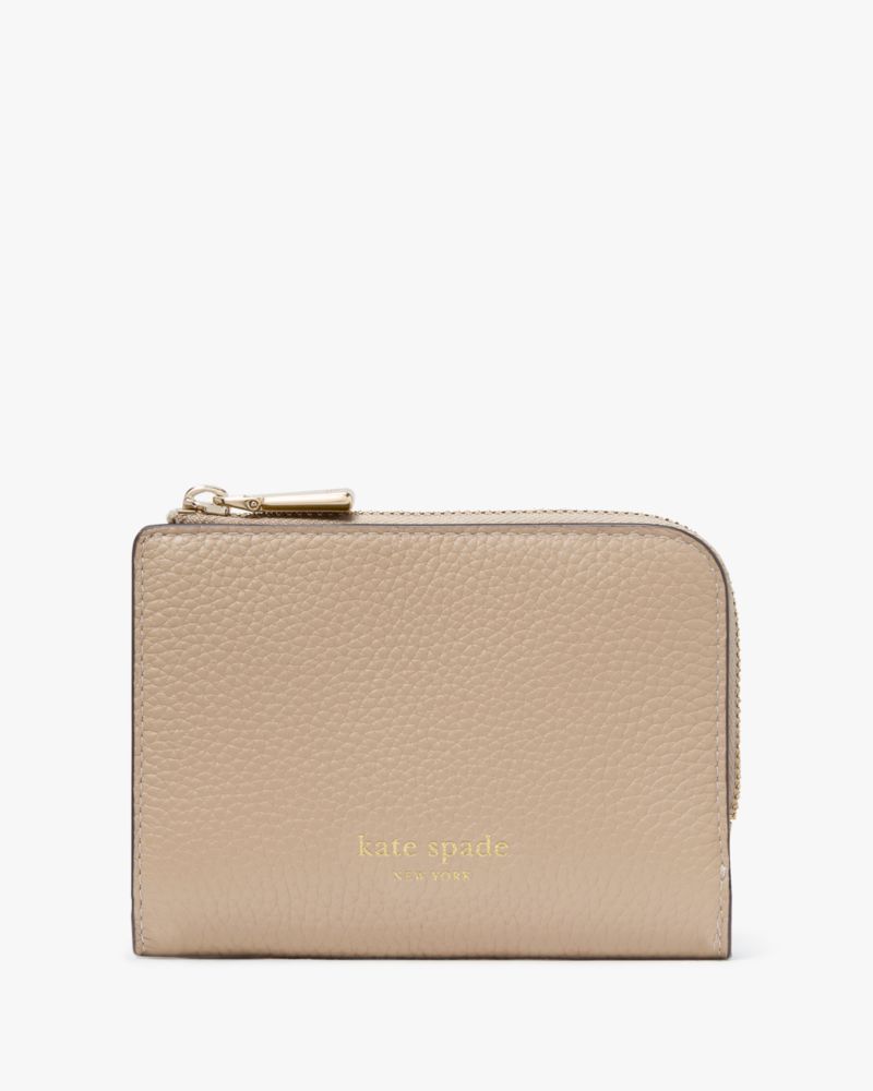 Kate Spade Outlet Ava Colorblocked Pebbled Leather Zip Bifold Wallet - Preorder