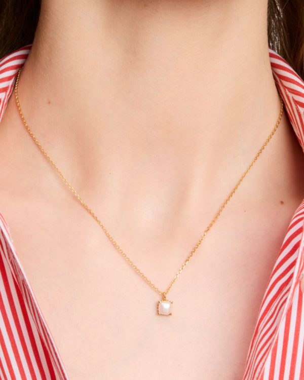 Kate Spade Outlet Little Luxuries 6mm Square Pendant - Preorder