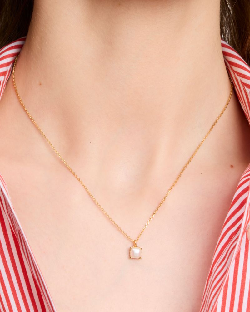 Kate Spade Outlet Little Luxuries 6mm Square Pendant - Preorder