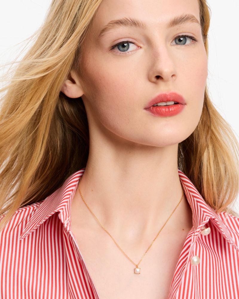 Kate Spade Outlet Little Luxuries 6mm Square Pendant - Preorder