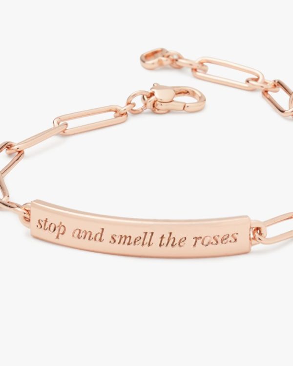 Kate Spade Outlet Stop And Smell The Roses Id Bracelet - Preorder