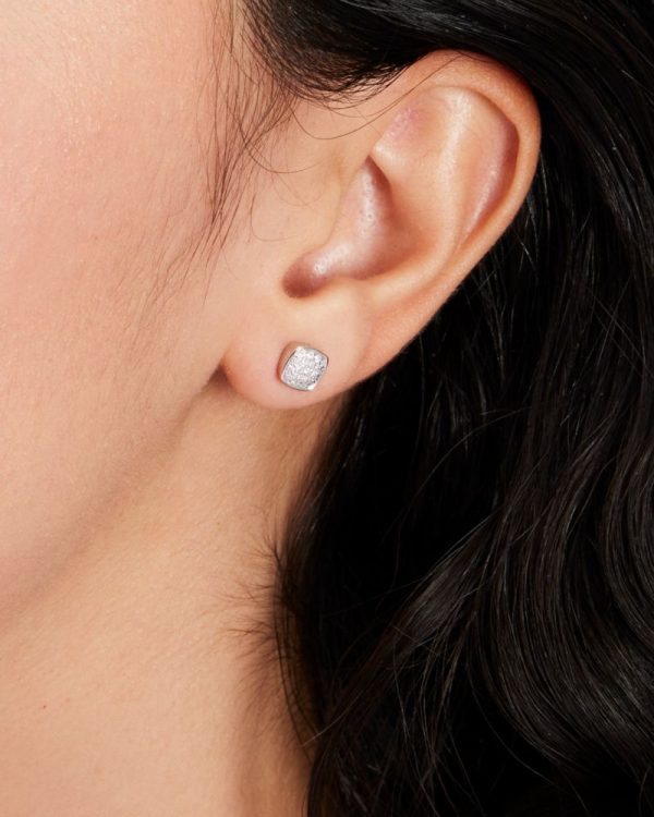 Kate Spade Outlet Kate Spade Fine Time To Shine Pavé Diamond Studs - Preorder