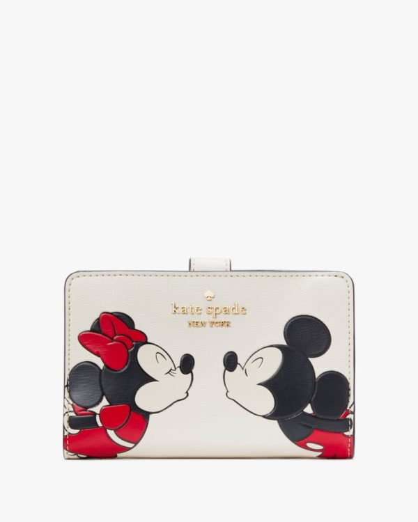 Kate Spade Outlet Disney X Kate Spade New York Minnie Medium Compact Bifold Wallet - Preorder