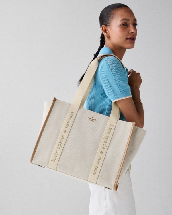 Kate Spade Outlet Kip Canvas Large Tote Bag - Preorder