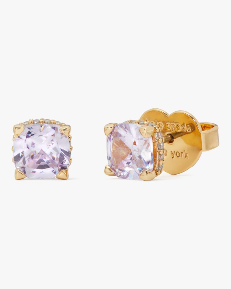 Kate Spade Outlet Little Luxuries 6mm Square Studs - Preorder