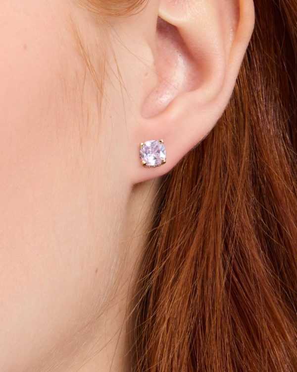 Kate Spade Outlet Little Luxuries 6mm Square Studs - Preorder