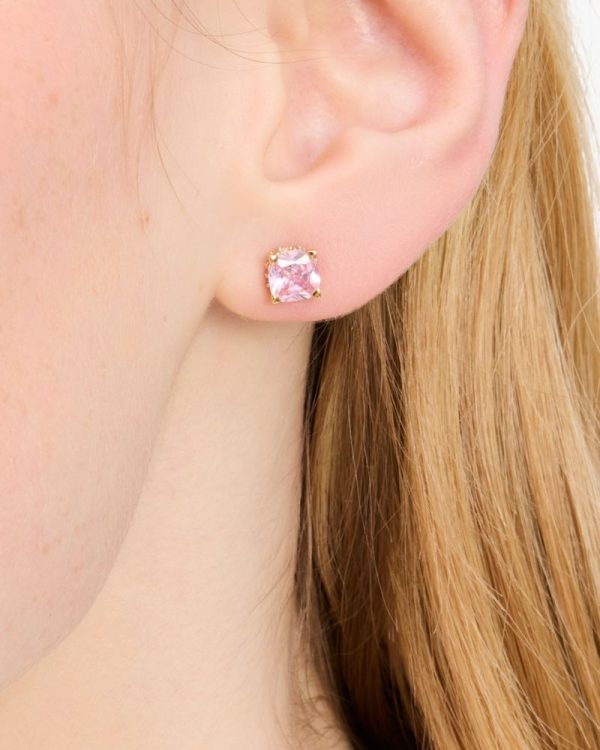 Kate Spade Outlet Little Luxuries 6mm Square Studs - Preorder