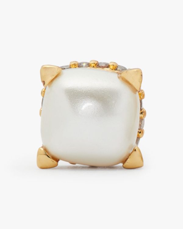 Kate Spade Outlet Little Luxuries 6mm Square Studs - Preorder