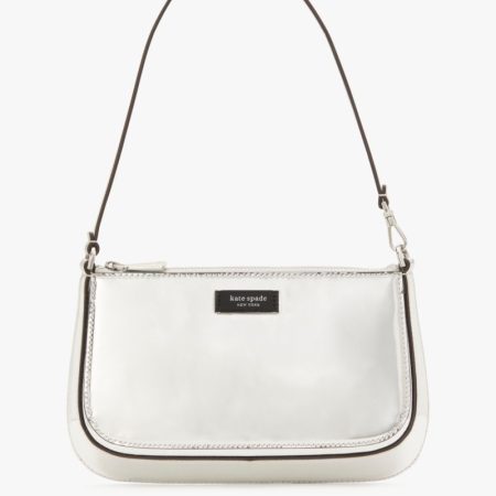 Kate Spade Outlet Sam Icon Metallic Mini Pochette - Preorder — Silver