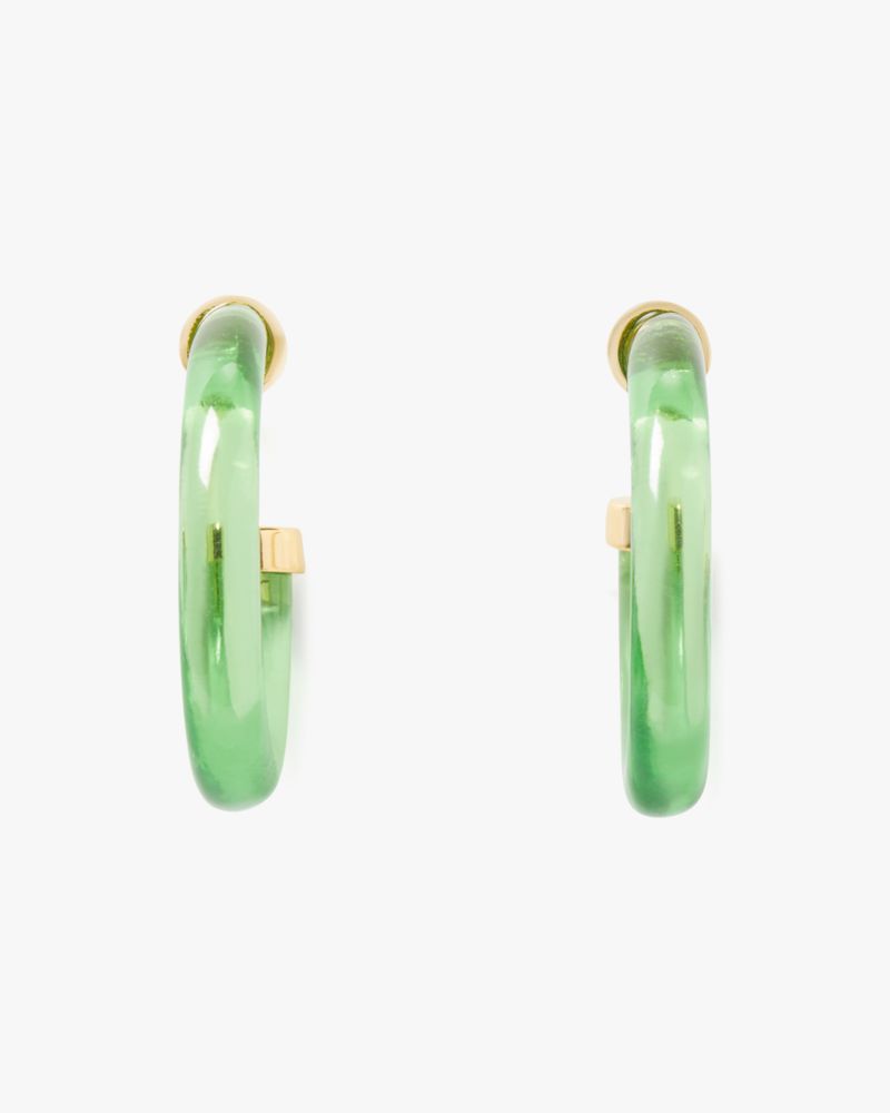 Kate Spade Outlet Feeling Bubbly Raffia Charm Hoops - Preorder
