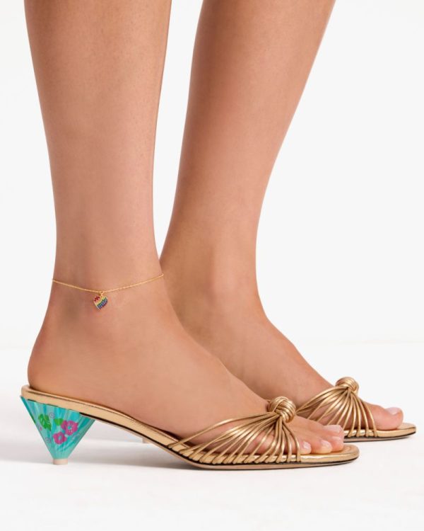 Kate Spade Outlet Rainbow Joy Heart Anklet - Preorder