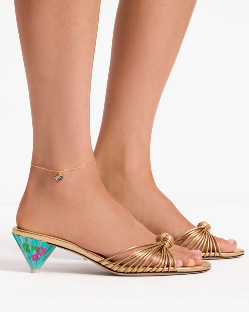 Kate Spade Outlet Rainbow Joy Heart Anklet - Preorder