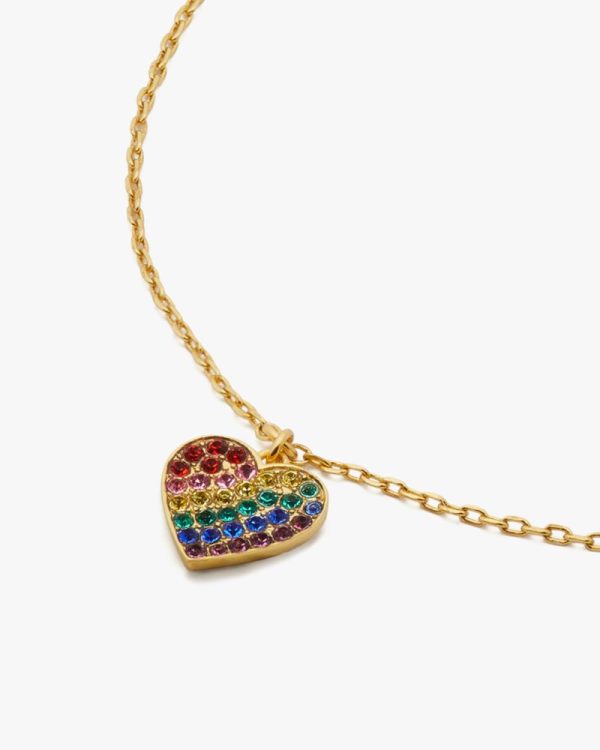 Kate Spade Outlet Rainbow Joy Heart Anklet - Preorder