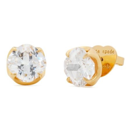 Kate Spade Outlet Pop Of Joy 10mm Spade Flower Studs - Preorder — Clear